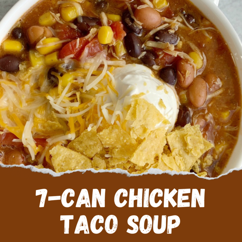 7-Can Chicken Taco Soup – Recipes Own